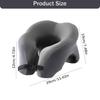 2-in-1 Travel Pillow Face Down with Cooling Gel Memory Foam Face Pillow for Relax Arms Sleeping On the Table During Lunch Break