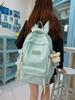 Cute Bowknot Embroidery Student Backpack For Middle School Girls Nylon Schoolbag