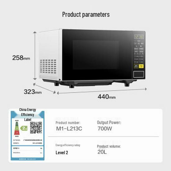 Midea Compact Microwave: Multi-functional, Even Heat, Fast Heating, Easy Operation, Flexible Timing.
