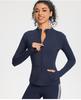 Giacca da Corsa da Donna Slim Fit ad Asciugatura Rapida - Manica Lunga, Top Casual con Zip per Palestra e Yoga, Primavera/Autunno.