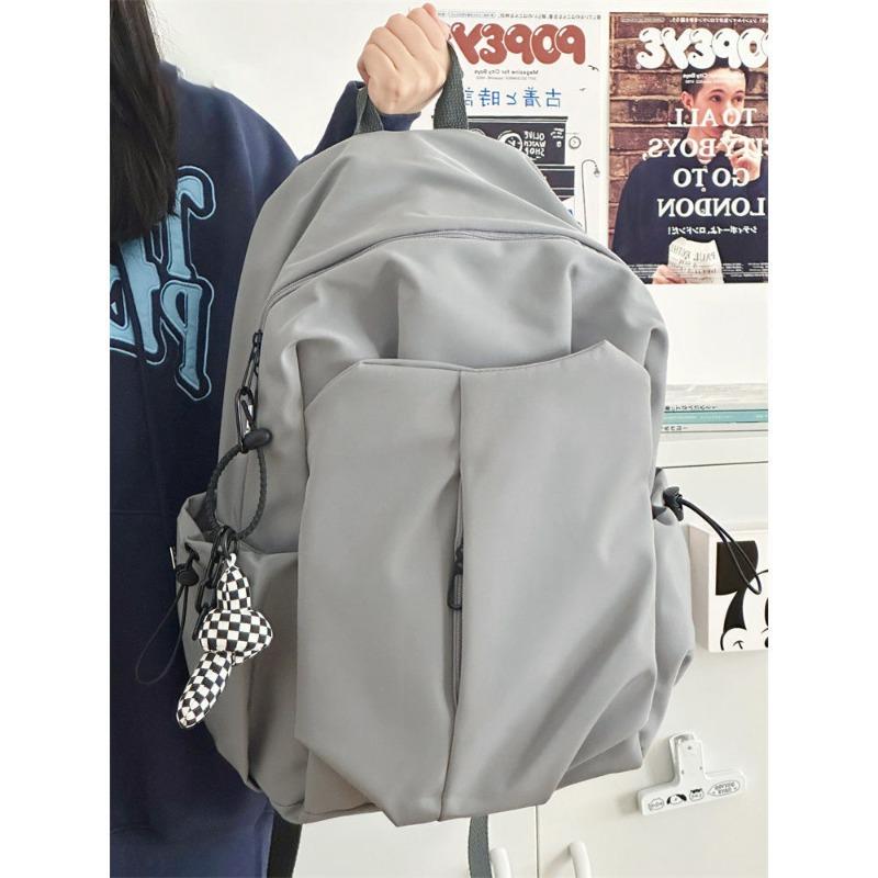 School Bag Male College Student Ins Simple Large-capacity Backpack Female Junior High School Student High School Student Travel Backpack