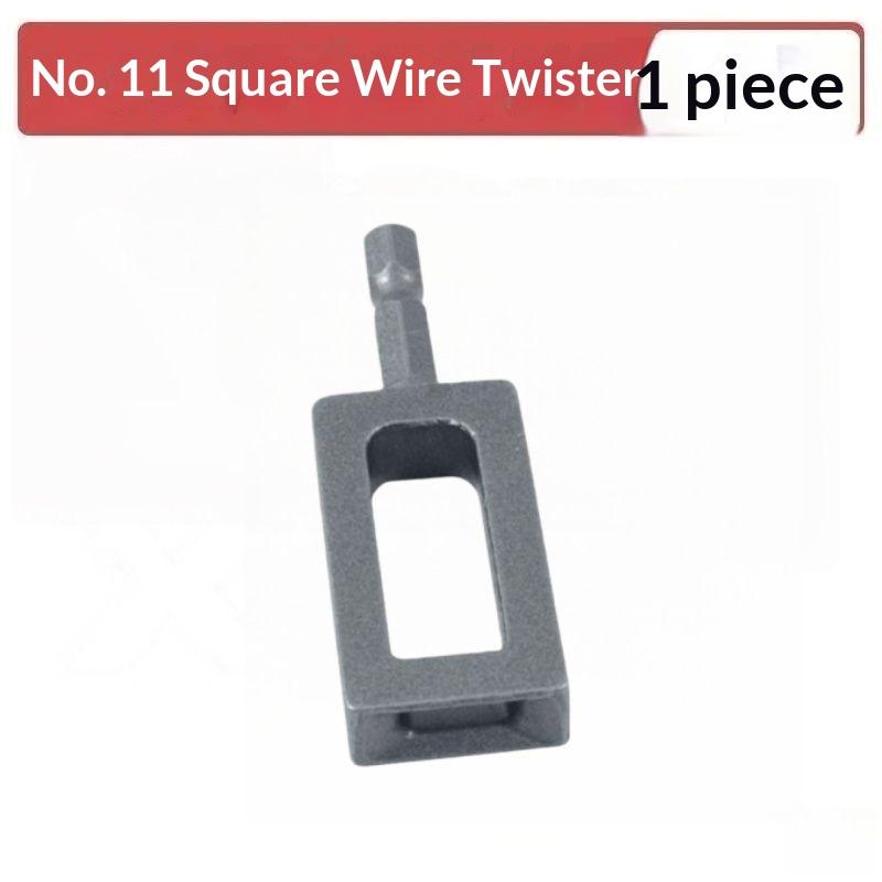 1 pièce Outil de torsion de fil multifonctionnel à grand diamètre Tige hexagonale standard Taille compacte Connecteur de nœud pour fil de fer