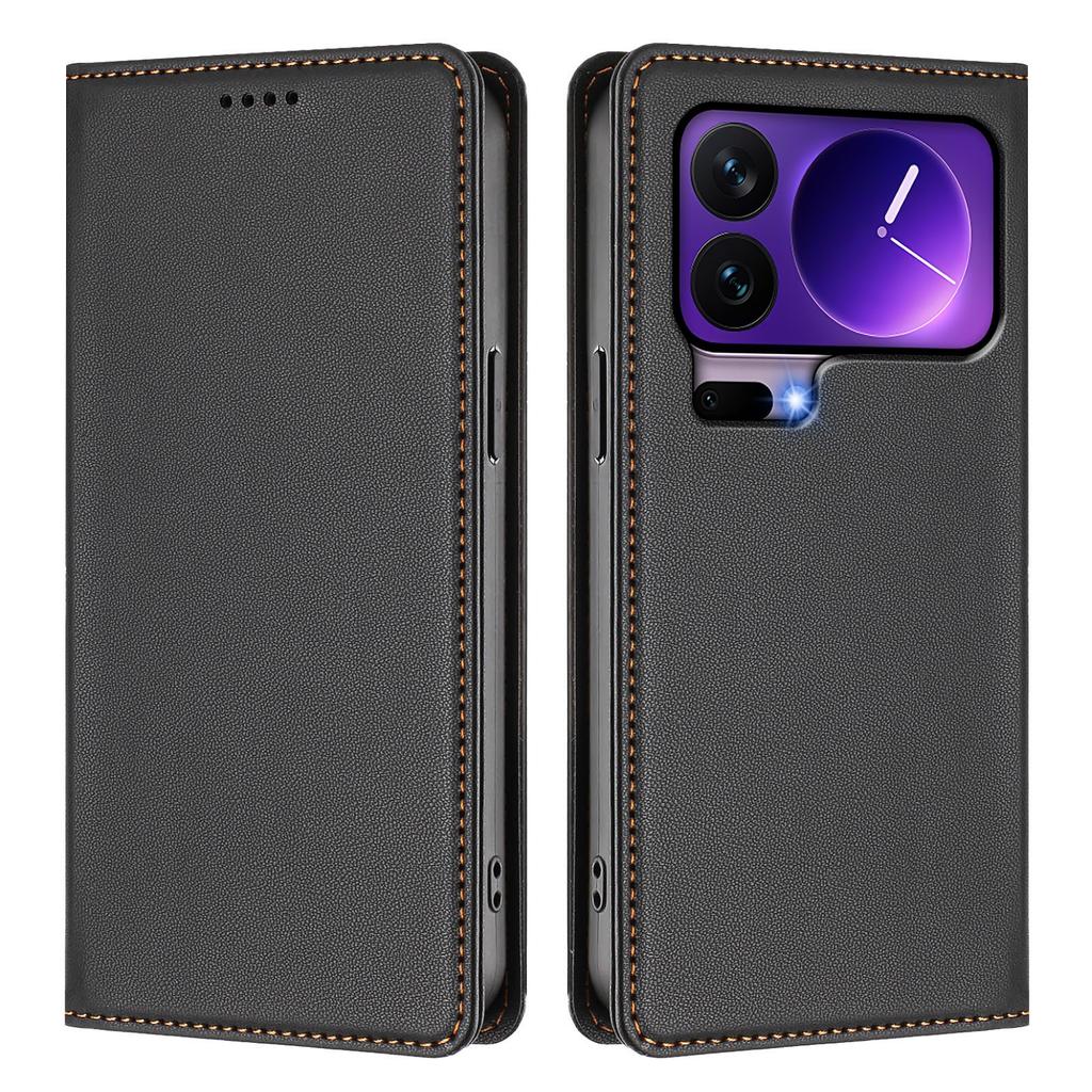 For Xiaomi 17 Pro Leather Wallet Case Magnetic Closure RFID Blocking Phone Cover