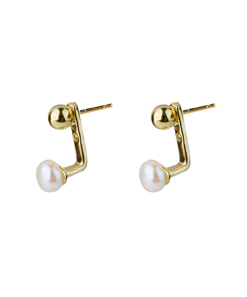 Heita Sevrin Gold Pearl Earrings