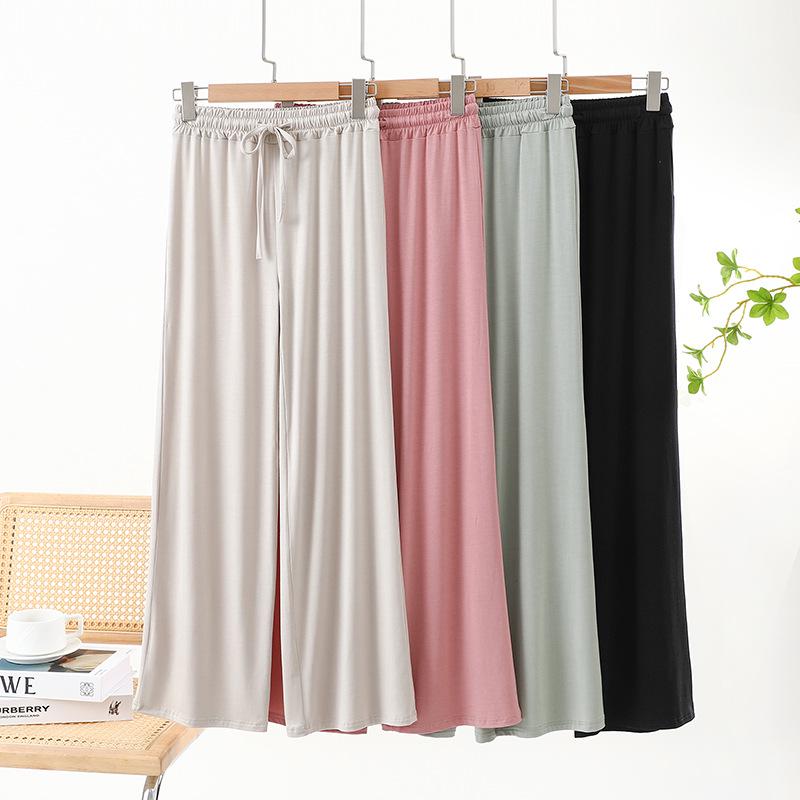 

Yukes Women s High-Waisted Wide-Leg Pants - Lightweight, Casual, Versatile for Spring and Autumn L [105-120 lbs]