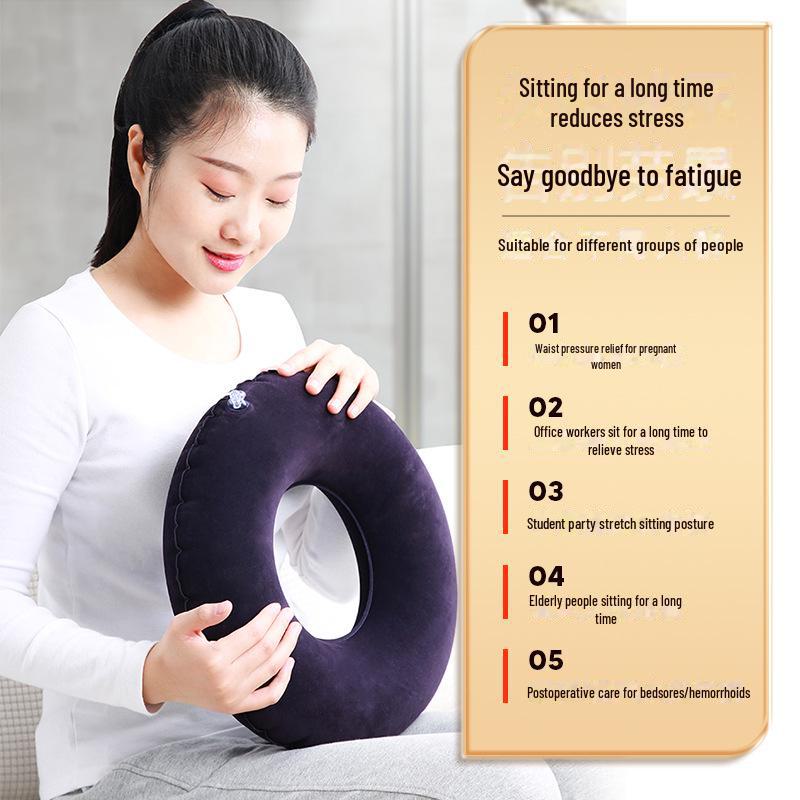 Kefu Przeciwodleżynowa Nadmuchiwana Poduszka na Hemoroidy i do Pielęgnacji Osób Przykutych do Łóżka