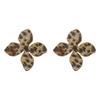 E11111 new personalized creative ins flower full diamond earrings women, fashionable exquisite exaggerated earrings