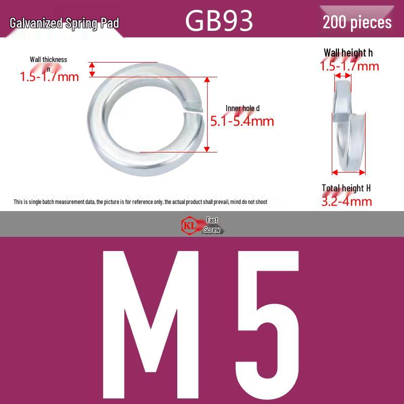 Galvanized Hex Nuts, Flat Washers, Spring Washers in M2-M48, Blue and White Zinc Coated