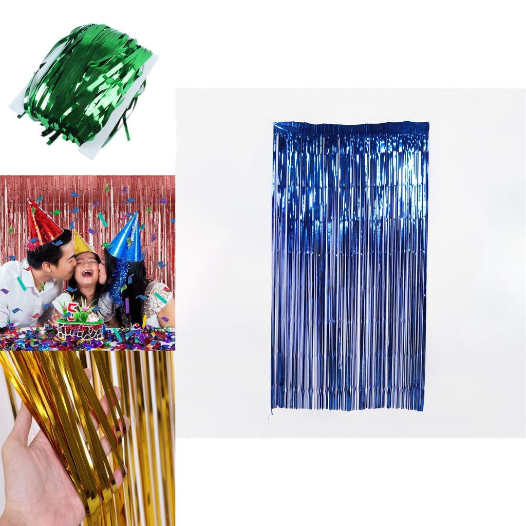 Funkelnde Glitzerfolien Lametta Regenvorhänge für atemberaubende Partyhintergründe