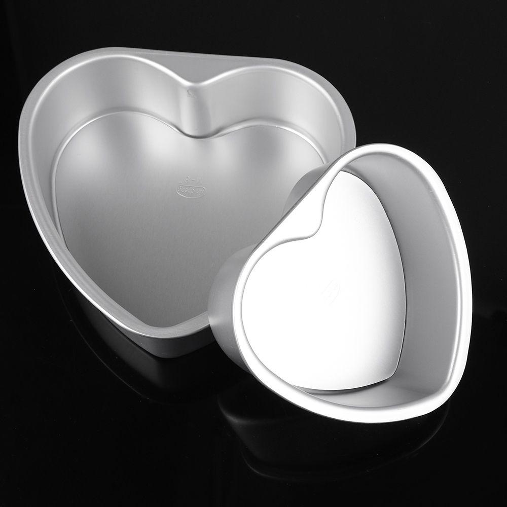 Wedding Home&Kitchen Removable Bottom Baking Mold Cake Tray Anodized Aluminum Heart Shaped Cake Pan
