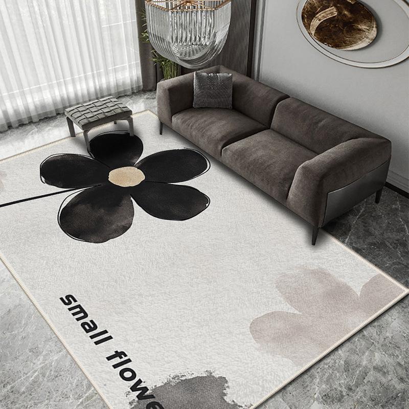 Imitated Cashmere Wabi-Sabi Light Luxury Thick Coffee Table Blanket Ins Cream Style Modern Simple Sofa Floor Mat Carpet Living Room