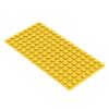 6PCS MOC Small Particle Building Blocks 8x16 Pieces Base Plate DIY Parts Accessories Compatible 92438