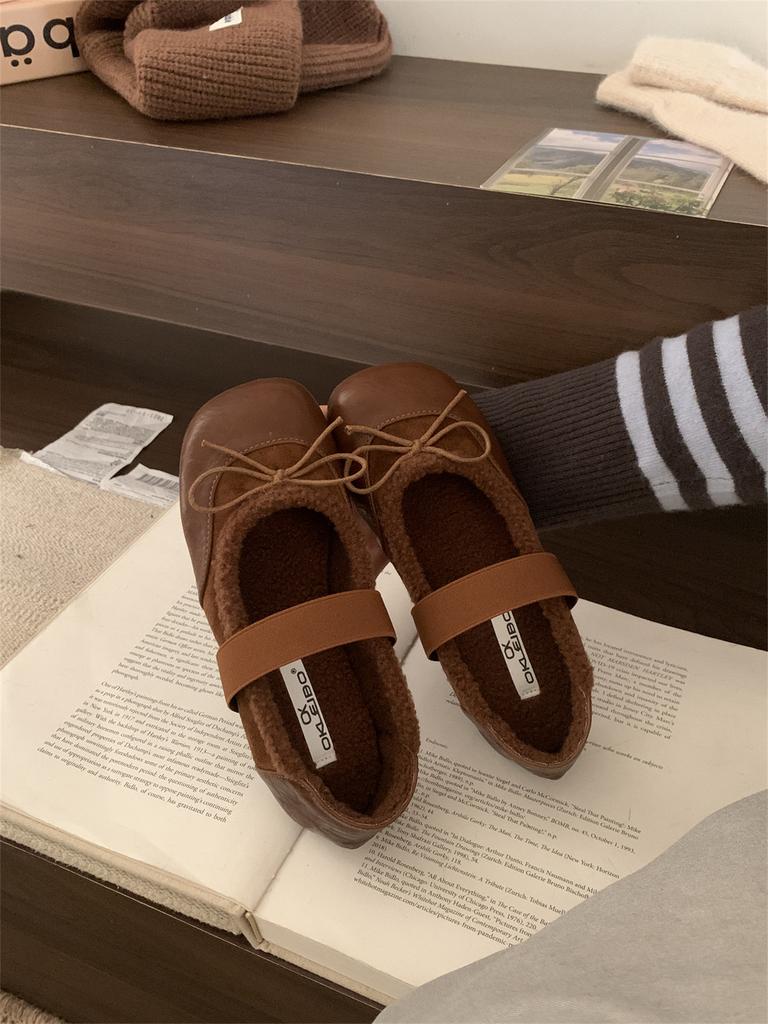 French Soft-soled Beanie Shoes Children 2025 Autumn Bow Temperament with Skirt Evening Single Shoes Commuter Mary Jane Shoes