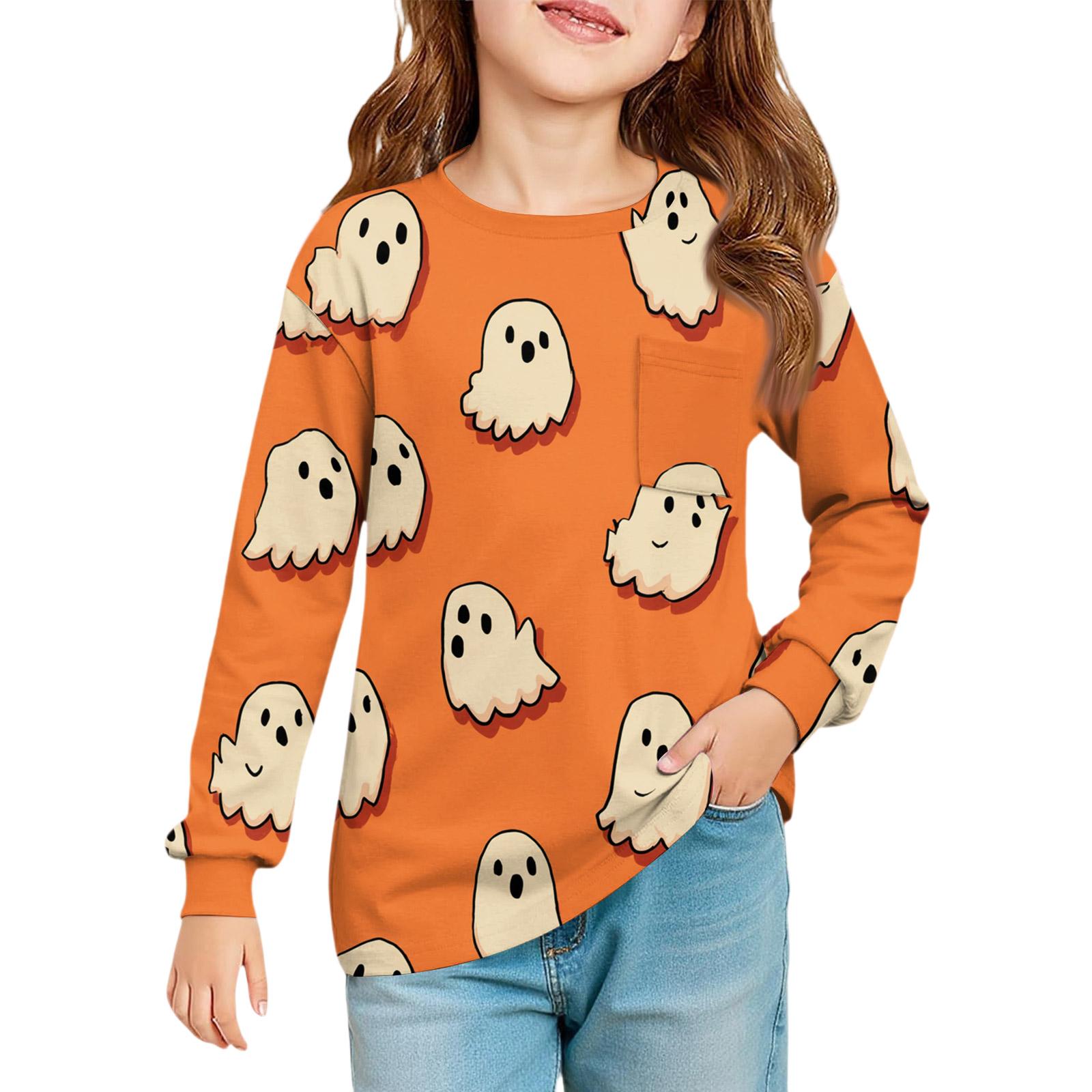 

Блузка для девочек с длинным рукавом - Туника с мягкой талией и круглым вырезом 90 шафрановый