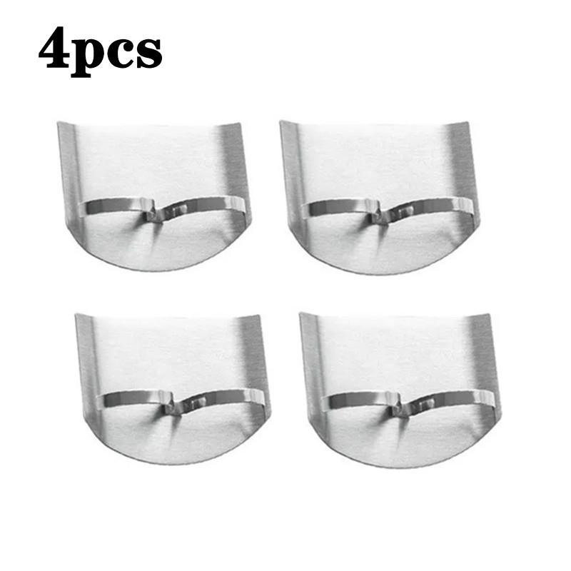 4-1pcs Kitchen Tool Accessories Stainless Steel Finger Guard Safety Cut Vegetables Hand Guard Kitchen Tool Finger Protector Tool
