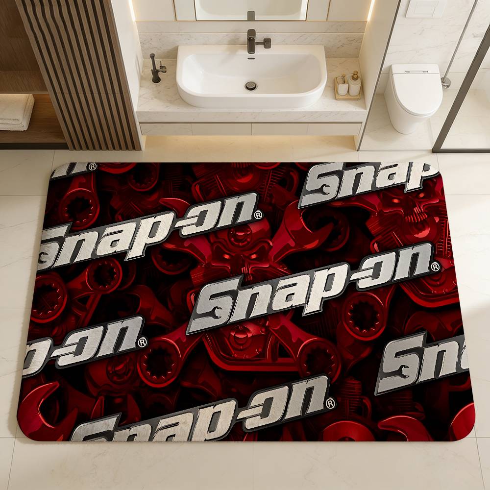 S-SnapS On LOGO Fußmatte Kinderzimmer Schlafzimmer Dekoration Balkon Rutschfeste Fußmatte Wohnzimmer Fußmatte Teppich