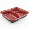 WSM Disposable 4-Compartment Divided Lunch Box