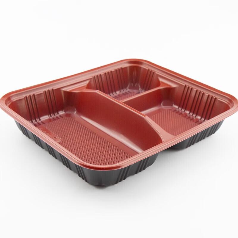 WSM Disposable 4-Compartment Divided Lunch Box