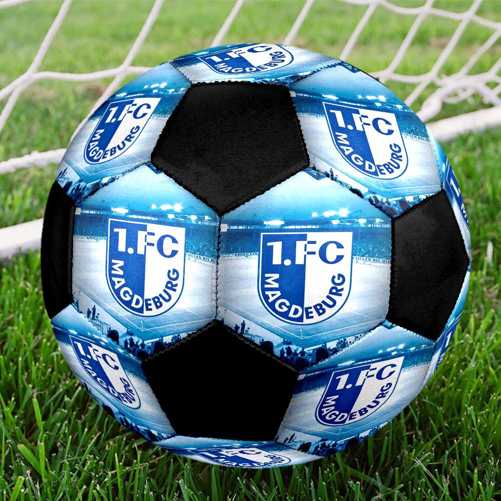 1 pz 1 FC Magdeburg Pallone da Calcio Taglia 5 Pallone da Calcetto Indoor alla Moda Colorato Gioco in Cortile - Ottimo Regalo per Appassionati di Sport HE2