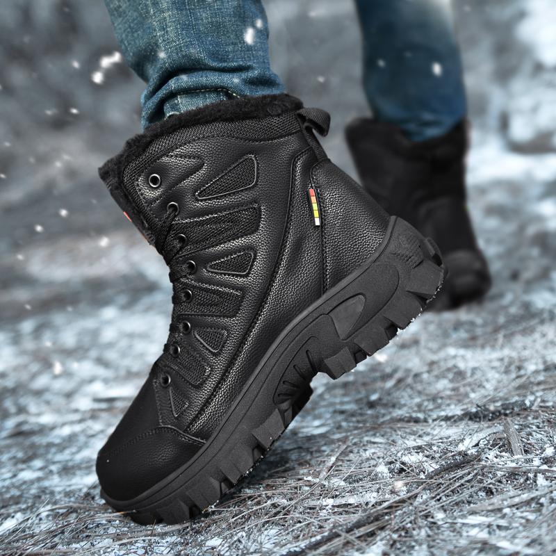 39-48 Plus Size Russian Style Winter Boots Waterproof Outdoor Ankle Boots For Men Snow Boots High Men Footwear