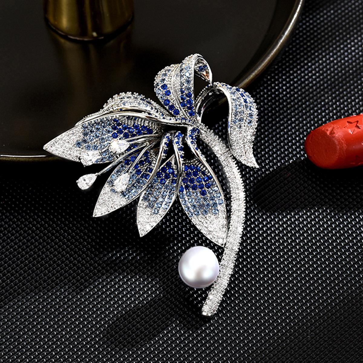 

Women s Light Luxury Design Elegant Imitation Pearl Flower Brooch Fashionable And Versatile Niche Design Sense Brooch