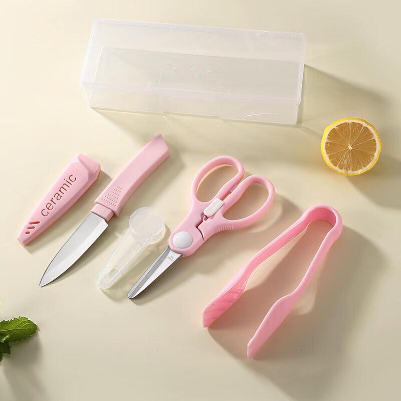 Portable Baby Food Scissors & Clip Set