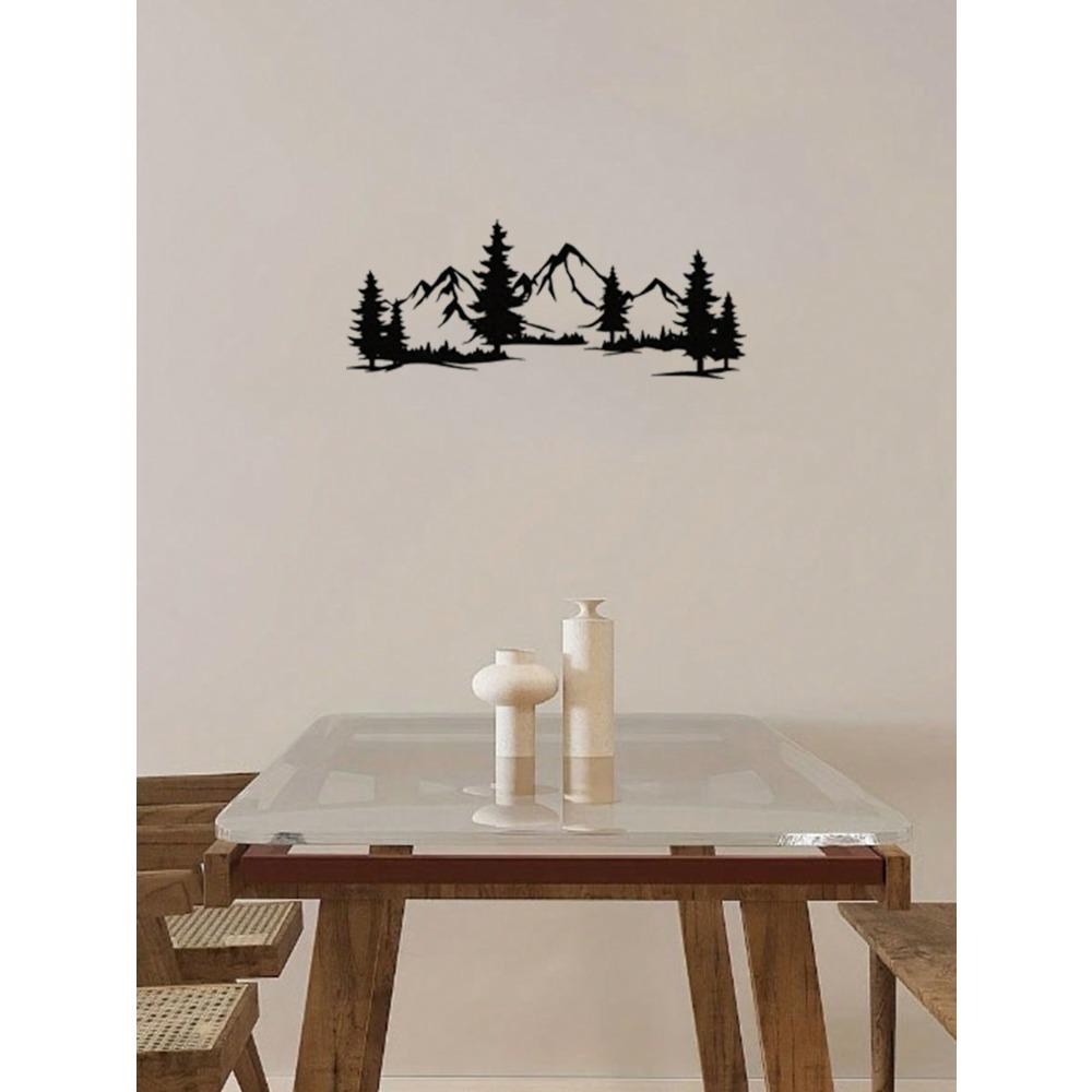 Rustic Metal Wall Art Forest Mountain Landscape Home Decor