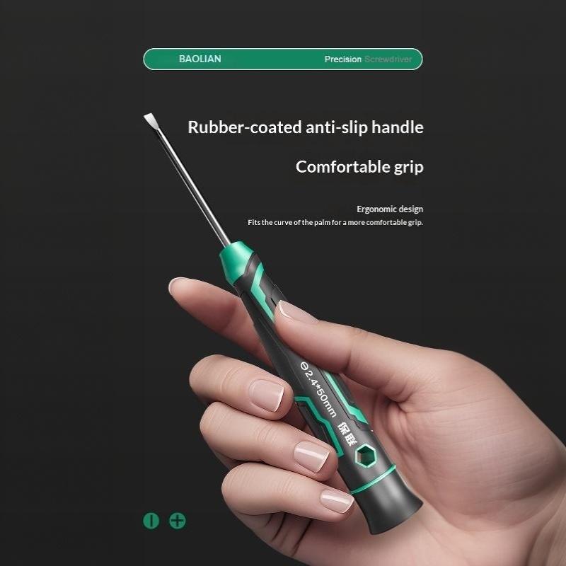 Precision Magnetic Screwdriver Anti-Slip Handle Slotted Type Mini Screw Driver Installation And Disassembly Repair Tool