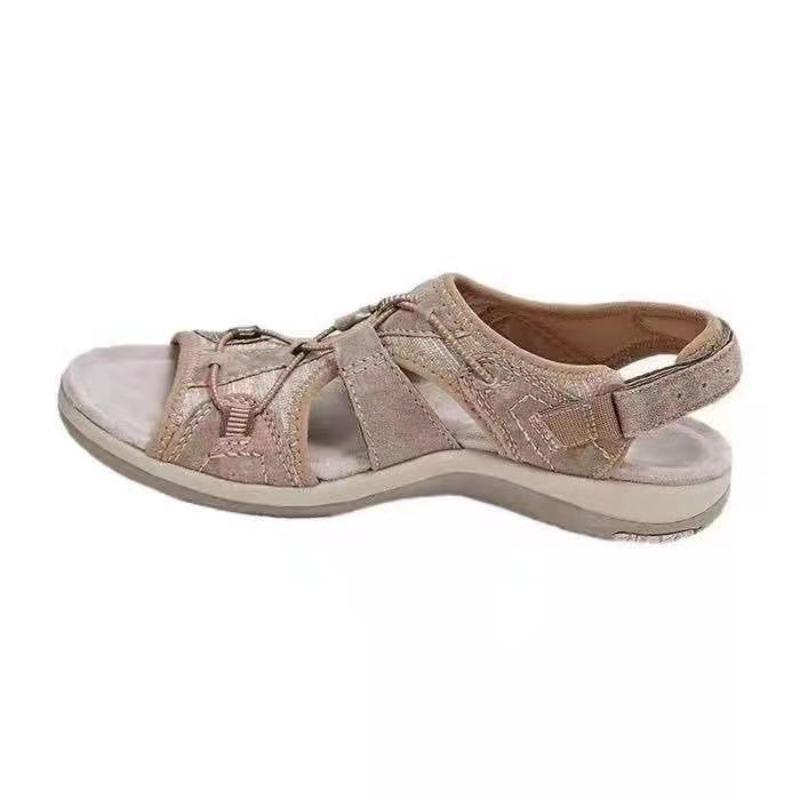Summer New Beach Sandals Women's Low-top Velcro Casual Sandals Women