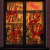 Self-adhesive Bloody Handprint Stickers Scary Realistic Footprint Glass Stickers  Home Decoration