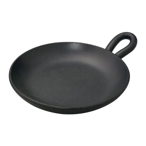 Banko Ware  Hotto Kurashi Jozu  Table Pan (Single Serving), Black, 0705-4103