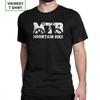 Mountain Bike Vintage MTB TShirts Distressed Design T Shirt Man Wholesale Clothes Novelty Crew Neck Purified Cotton Tees