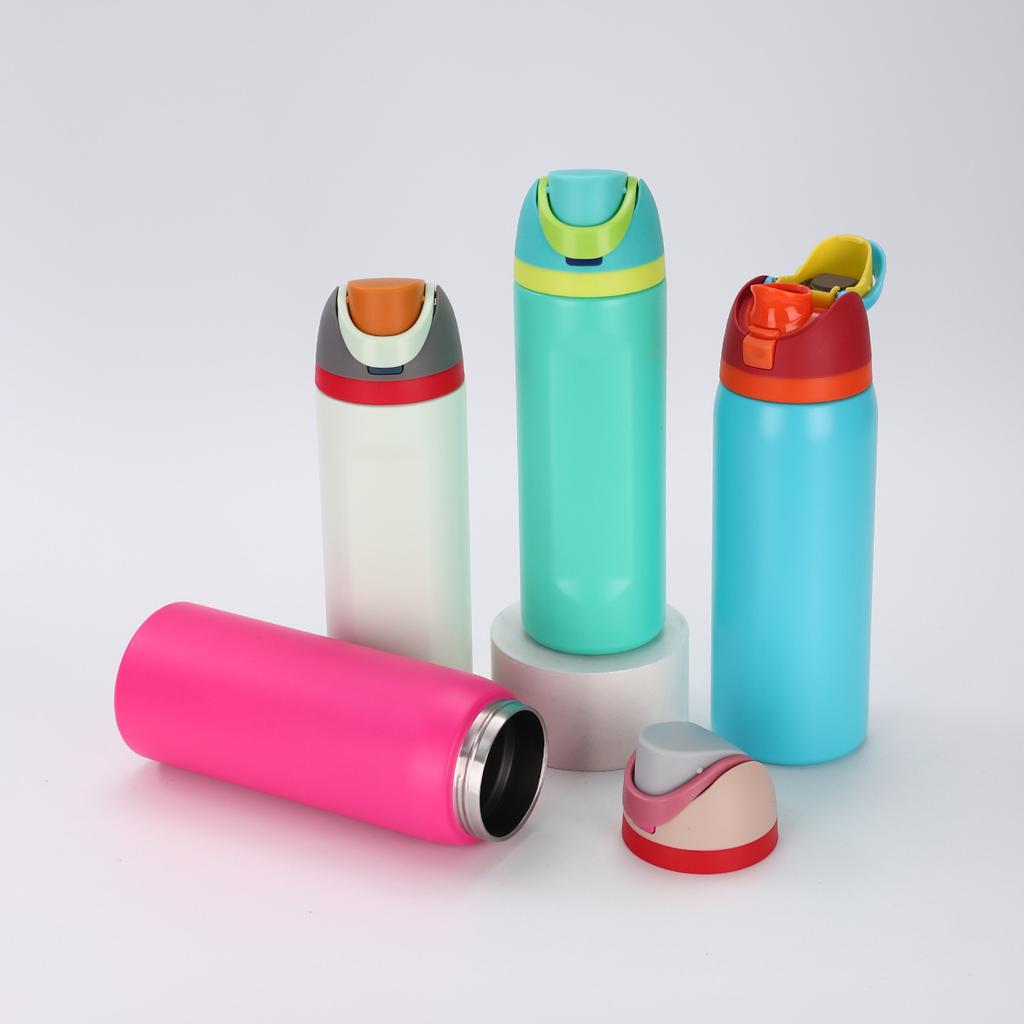 Obstbecher mit Griff 304 Edelstahl Thermobecher Herren- und Damen-Outdoor-Tragbarer Sport-Wasserbecher