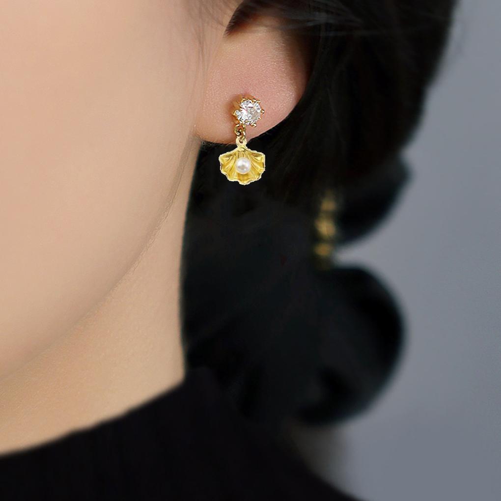 10 Pieces Casual Style Shell Pearl Pendant Necklace Anklet Hanging Decoration Jewelry Making Handicraft Accessory