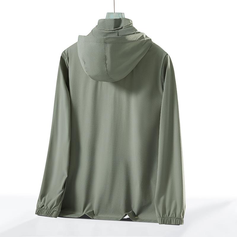 UPF50+ Summer Ice Silk Sun Protection Jacket with Hood for Men & Women