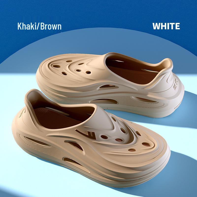 HuiLi Men s Non-Slip EVA Thick Sole Summer Sandals, Clog-Style Closed Toe, Ideal for Outdoor and Beach Wear