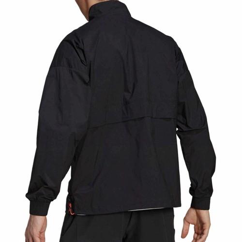 adidas Casual Sports Windproof Workwear Stand Collar Jacket Men’s Black