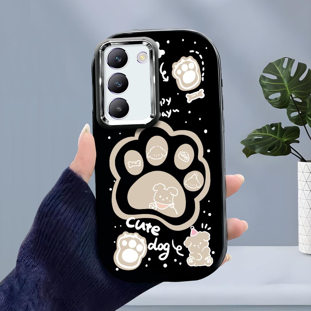For OPPO A18 A38 A54 A60 A96 Reno12 F 8T 8Z Vivo V30 V40 Y15s Y22 Y27 Y30 Y36 Cute Cartoon Bear Design Soft Silicone Shockproof Case