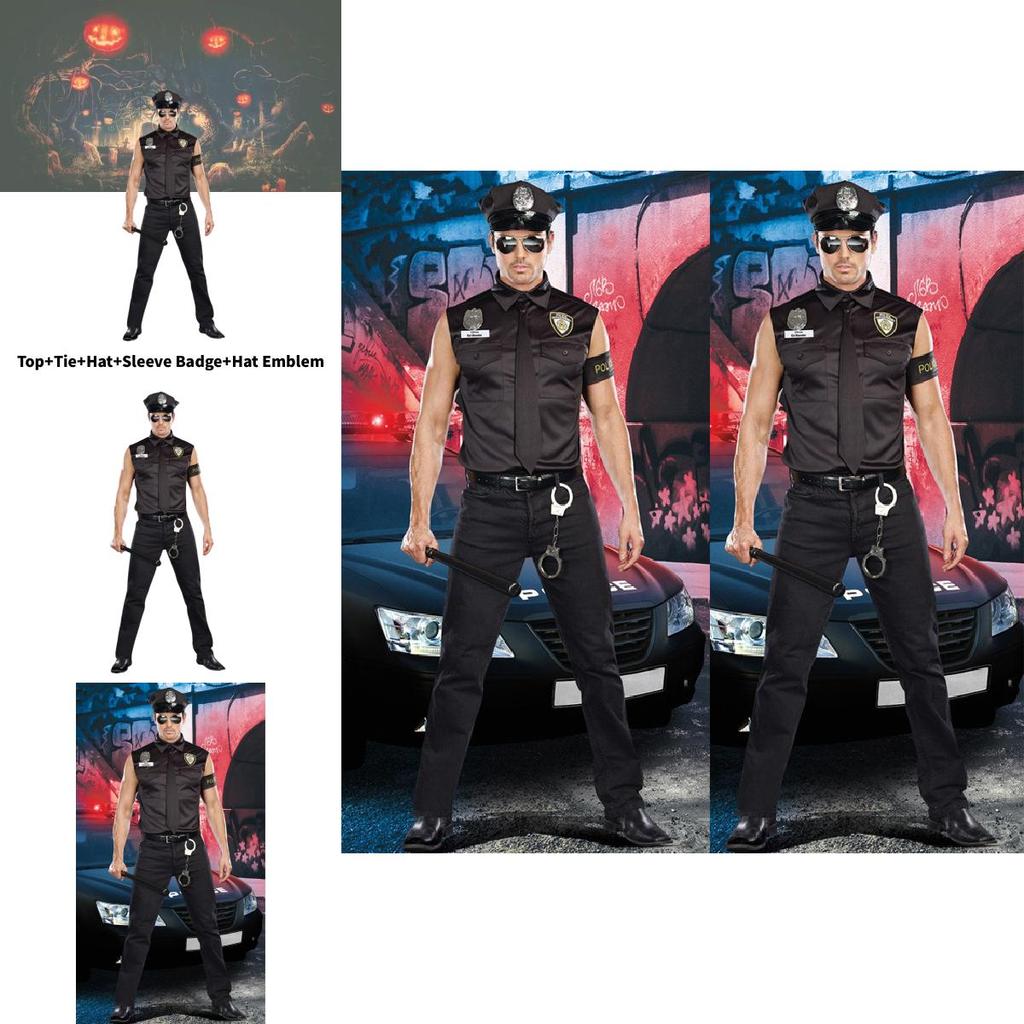 Costume di Halloween a tema gioco per uomo con materiale in poliestere per esibizione scenica