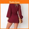 Luxurious Womens Long Sleeve Knit Bodycon Bandage Mini Dress For Chic Winter Style