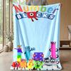 Coperta Morbida in Flanella Numberblocks, Coperta Calda e Confortevole per Camera da Letto, Divano, Uso Domestico