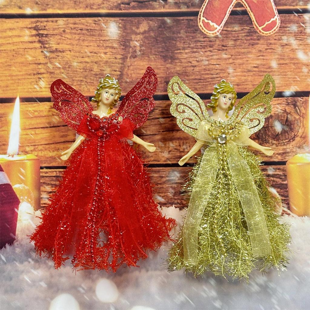 Cross-border Christmas Angel Home Ornaments - Standing Angel Tree Top Decoration