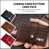 Car Carbon Fiber Wallet ID Card Driver's License Bag Accessories For Mokka Astra H G J Corsa Zafira Insignia Meriva OPC