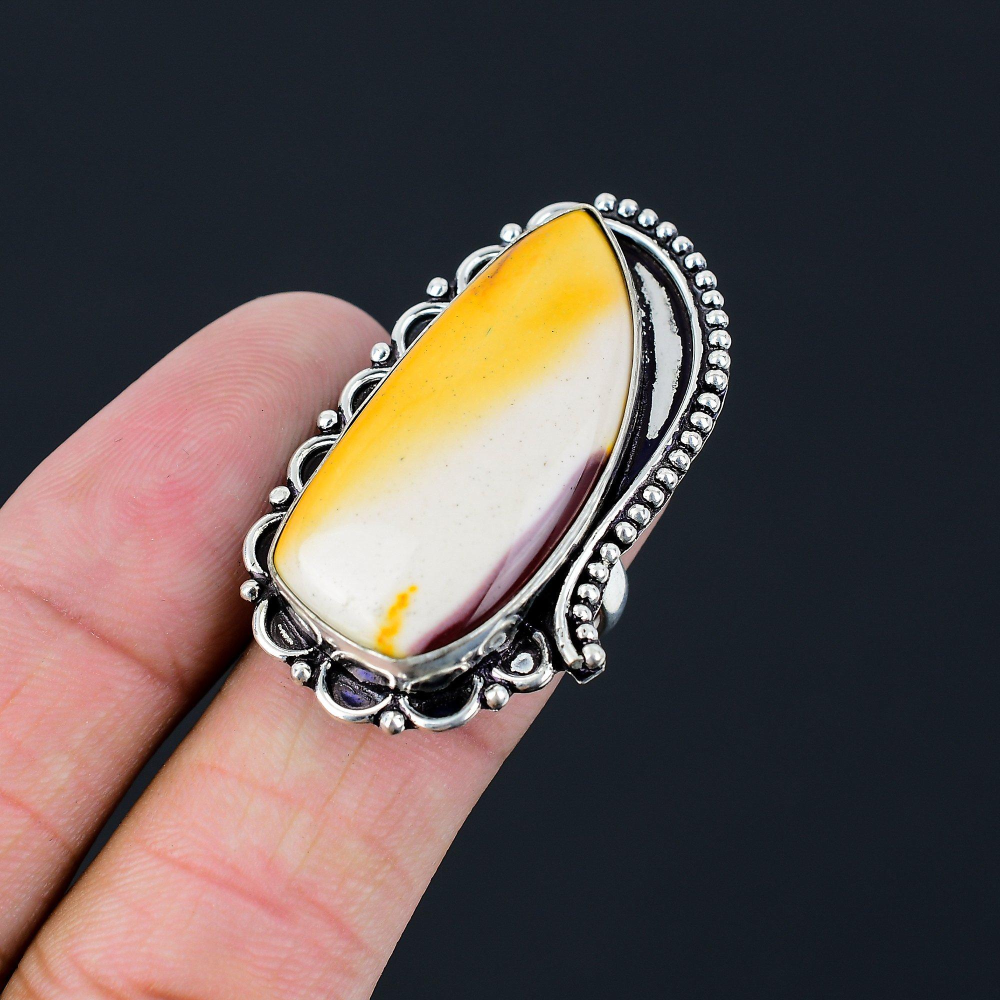 Daughters Day Deal Mookaite Gemstone Sterling Silver Stackable New Ring US 7.5 7.5