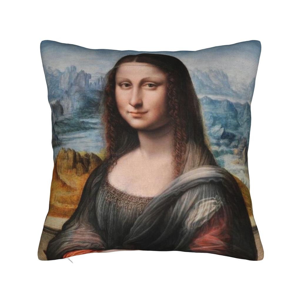 Pillow Cover Mona Lisa Mountain View Morden Pillow Case For Couch Sofa Bedroom Pillowcases