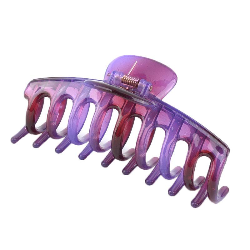 Frosted Large Acetate Hair Claw Clip - Back of Head Hair Grab Accessory