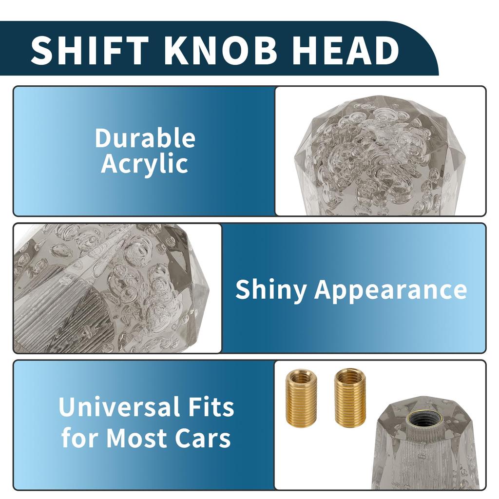 TUCKBOLD Car Shift Knob 6cm | Front Shift Lever Knob Universal for Automatic and