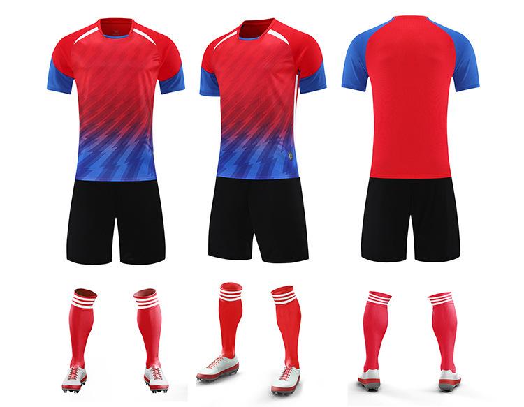 Dětský rychleschnoucí fotbalový dres s krátkým rukávem a potiskem loga pro tým a školní sporty