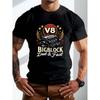 V8 Bigblock Graphic T-Shirt,Soft Breathable & Fade-Resistant, Classic Fit for Daily Casual Wear