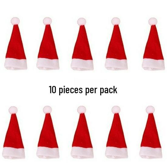 

Мини Рождественская шляпа-леденец - Нетканая маленькая рождественская шляпа-украшение